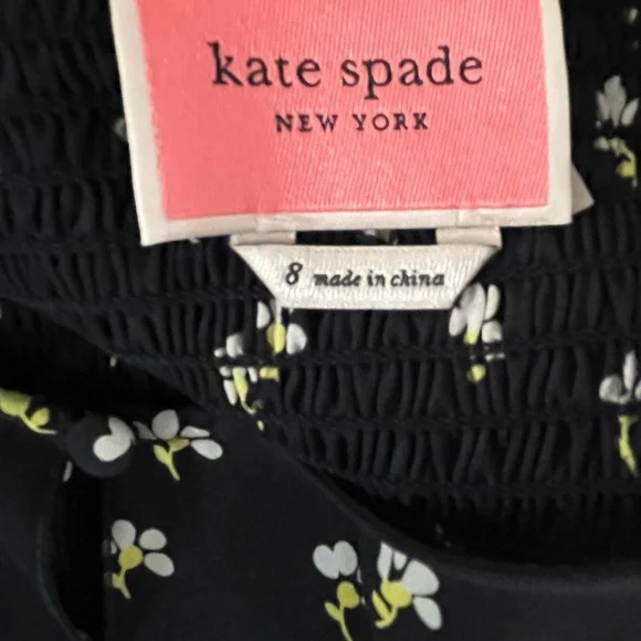 Kate Spade Daisy Toss Flutter Sleeve Dress - Picture 5 of 6